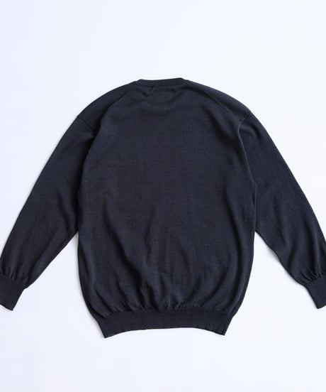 Sheer Washi Crew Neck Knit "Dennis"