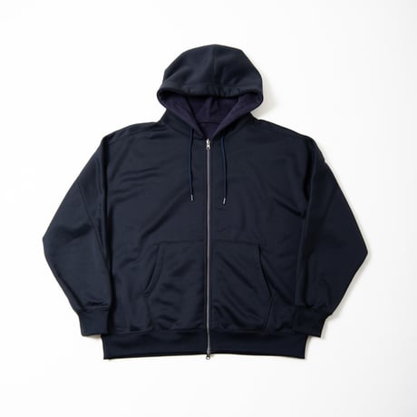 REVERSIBLE SWEAT ZIP HOODIE (D.NAVY)