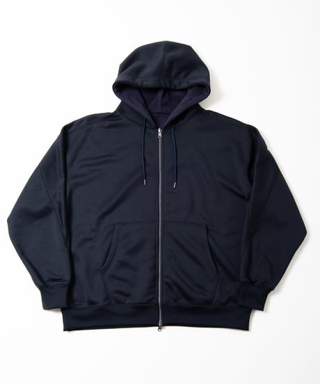 REVERSIBLE SWEAT ZIP HOODIE (D.NAVY)