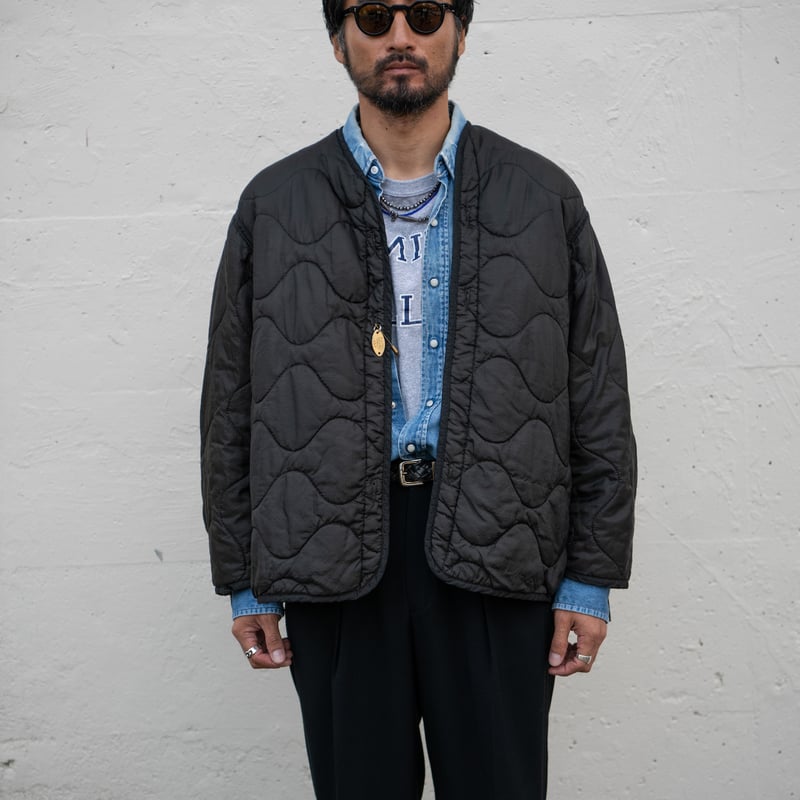 anytee 黒染め M-65 Liner Jacket Mサイズ ヴィンテージ US Army M-65 Liner Black Dyed