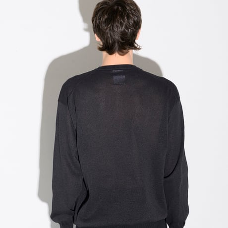Sheer Washi Crew Neck Knit "Dennis"
