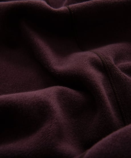REVERSIBLE SWEAT ZIP HOODIE (D.BROWN)