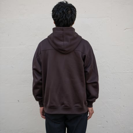 REVERSIBLE SWEAT ZIP HOODIE (D.BROWN)
