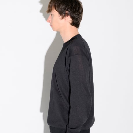 Sheer Washi Crew Neck Knit "Dennis"