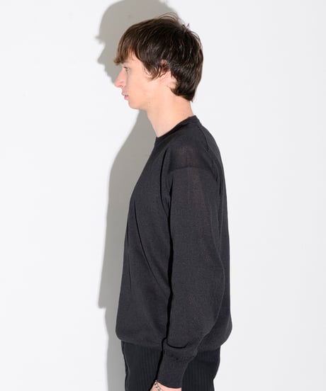 Sheer Washi Crew Neck Knit "Dennis"