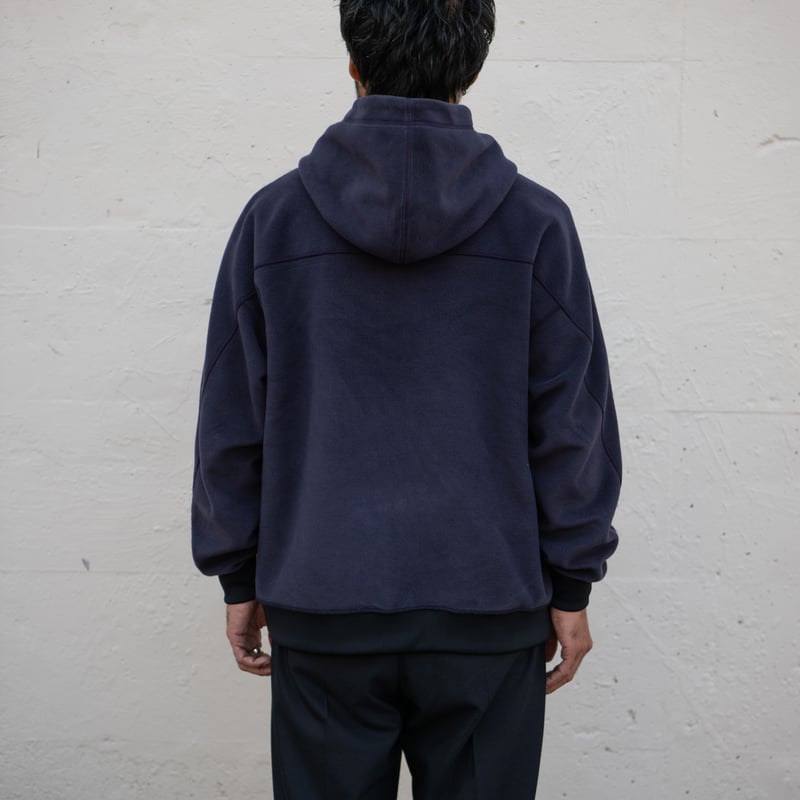 REVERSIBLE SWEAT ZIP HOODIE (D.NAVY) | sakuands