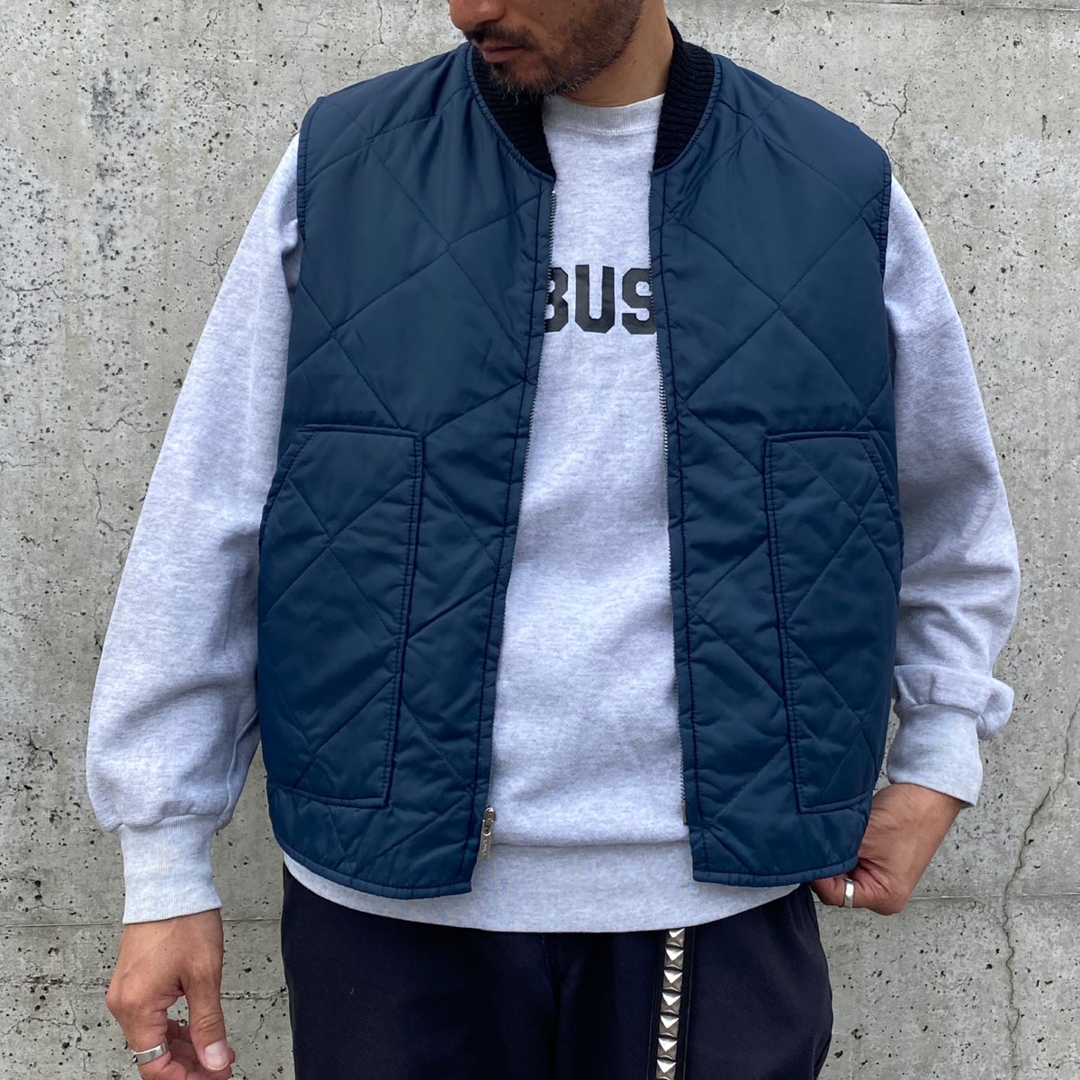 80s Quilting Work Zip Vest | sakuandsassy's STORE 80s Quilting Work Zip Vest | sakuandsassy's STORE