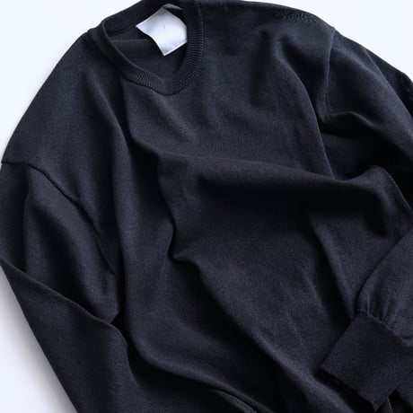 Sheer Washi Crew Neck Knit "Dennis"