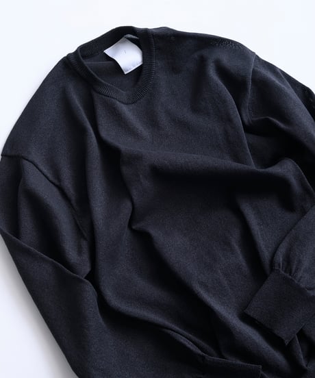 Sheer Washi Crew Neck Knit "Dennis"