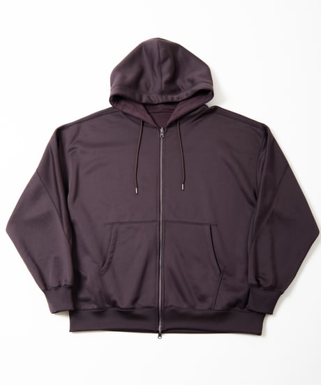 REVERSIBLE SWEAT ZIP HOODIE (D.BROWN)