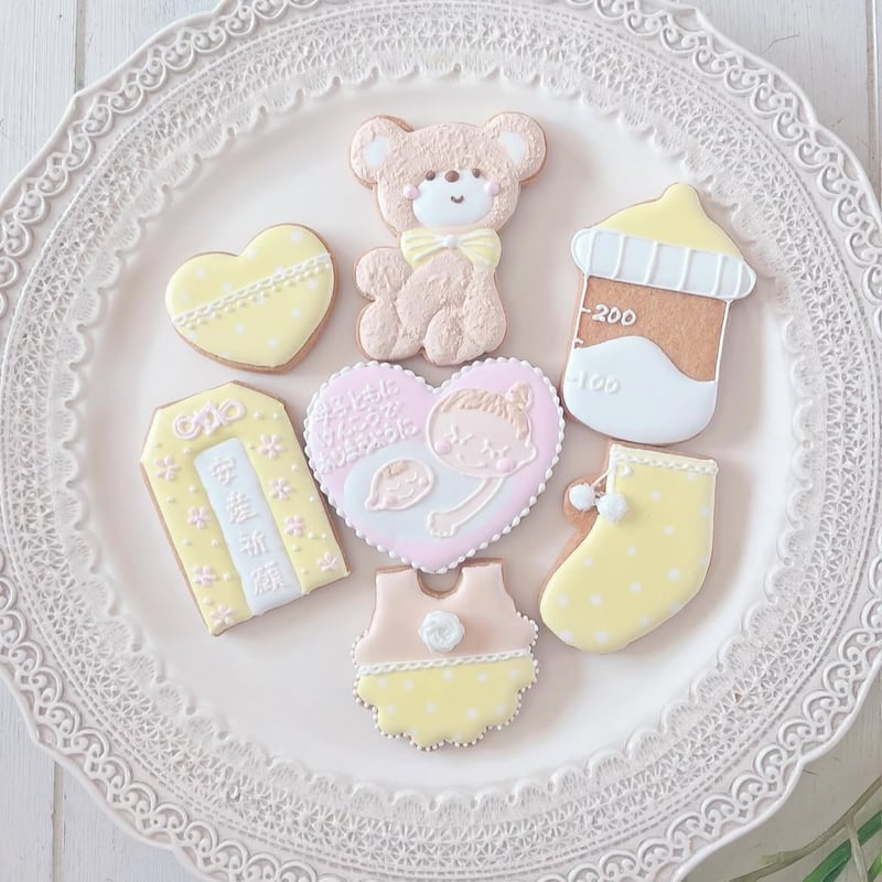 出産祈願アイシングクッキーセット | BlueBee