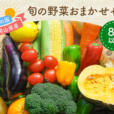 晴れの国　岡山県産　旬の野菜おまかせセット◆8種以上【送料無料】