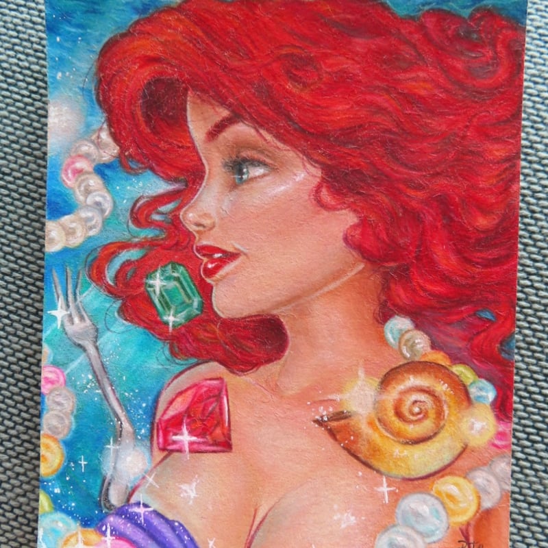 ディズニーアリエル オリジナル絵作品 | RikoLam's art STORE
