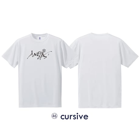 46 cursive  cotton