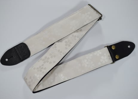 和柄　ギターストラップ　桜 | Handmade Japanese Guitar Strap