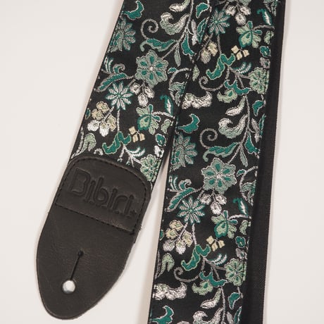 帆布ギターストラップ【ロココ調】京都金襴　和柄 | Handmade Japanese Guitar Strap