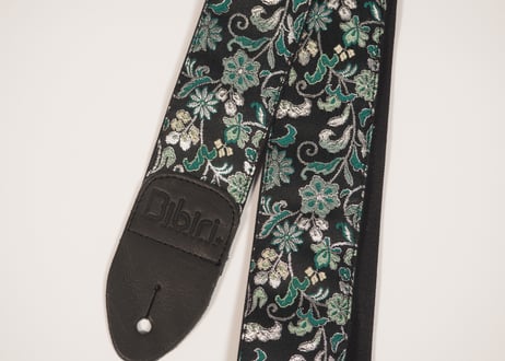 和柄　ギターストラップ　金襴　ロココ調 | Handmade Japanese Guitar Strap
