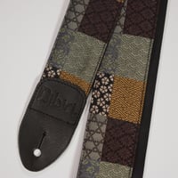 和柄　ギターストラップ　金襴　古典柄 | Handmade Japanese Guitar Strap