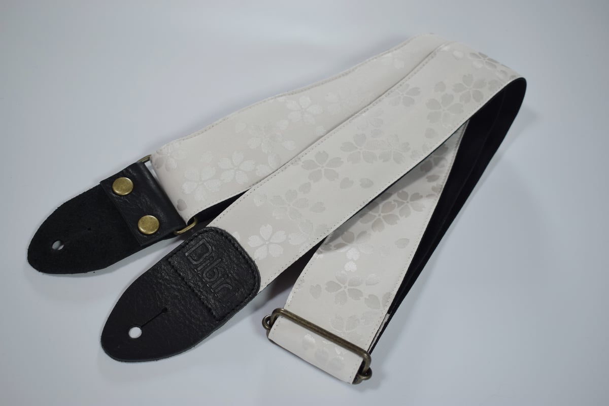和柄 ギターストラップ 桜 | Handmade Japanese Guitar Strap 