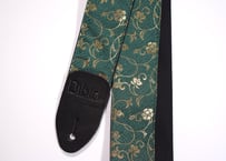 和柄　ギターストラップ　金襴　蔦 | Handmade Japanese Guitar Strap