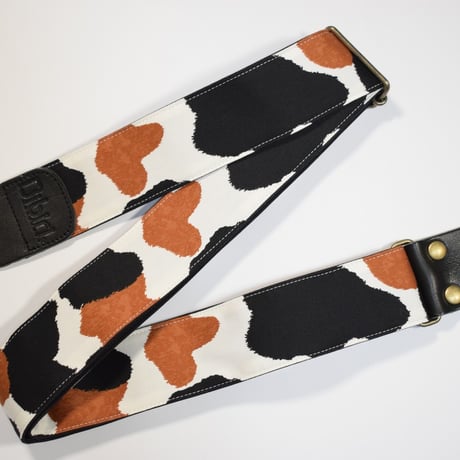 帆布ギターストラップ【三毛猫柄】アニマル | Handmade Japanese Guitar Strap
