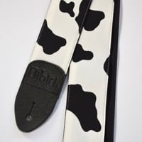 帆布ギターストラップ【うし柄】アニマル | Handmade Japanese Guitar Strap