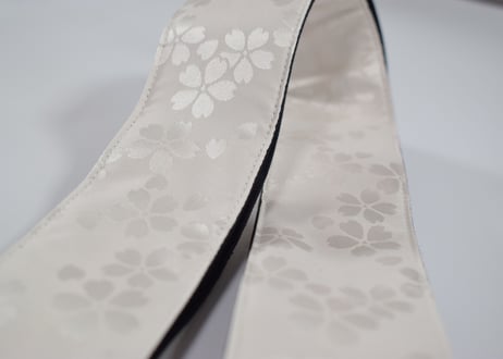 和柄　ギターストラップ　桜 | Handmade Japanese Guitar Strap