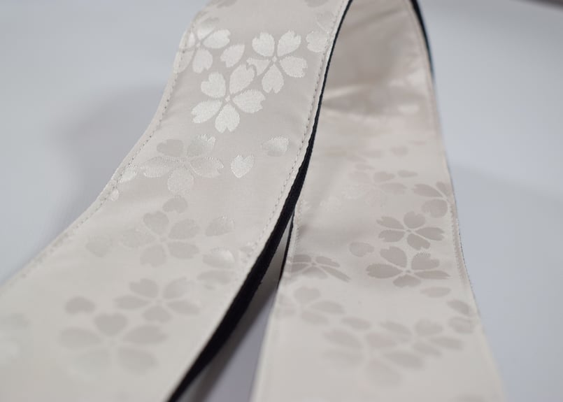 和柄 ギターストラップ 桜 | Handmade Japanese Guitar Strap