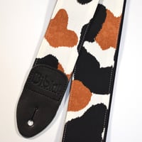 帆布ギターストラップ【三毛猫柄】アニマル | Handmade Japanese Guitar Strap