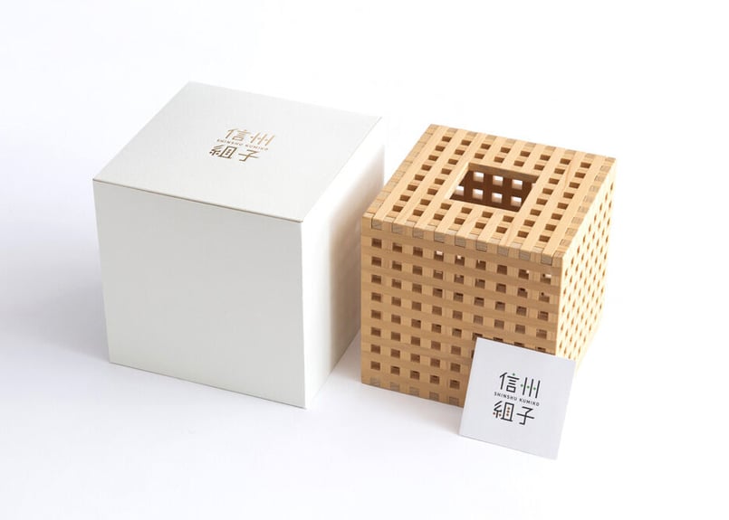 送料込】信州組子 ティッシュケース | 信州組子 オンラインストア