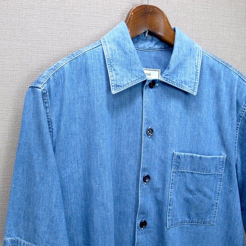 AMI Paris Alexandre Mattiussi デニム半袖シャツ | CABOURG