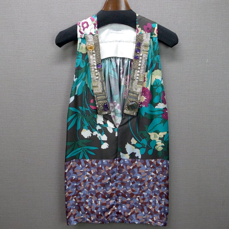 DRIES VAN NOTEN ノースリーブビジュー付きブラウス | CABOURG