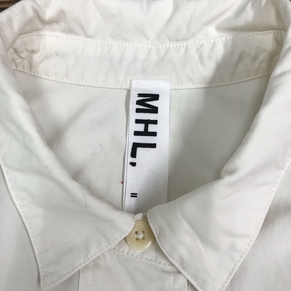 MHLカーキ 半袖ワークシャツ Mサイズ H&M - H&M オーバーサイズ ユーティリティ半袖シャツ カーキ