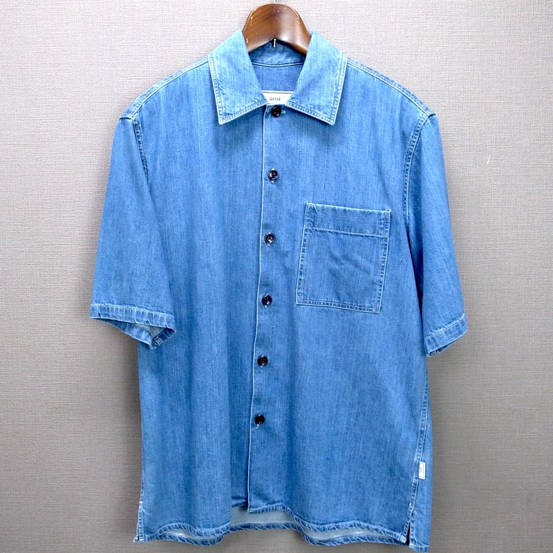 AMI Paris Alexandre Mattiussi デニム半袖シャツ | CABOURG AMI Paris Alexandre Mattiussi デニム半袖シャツ | CABOURG