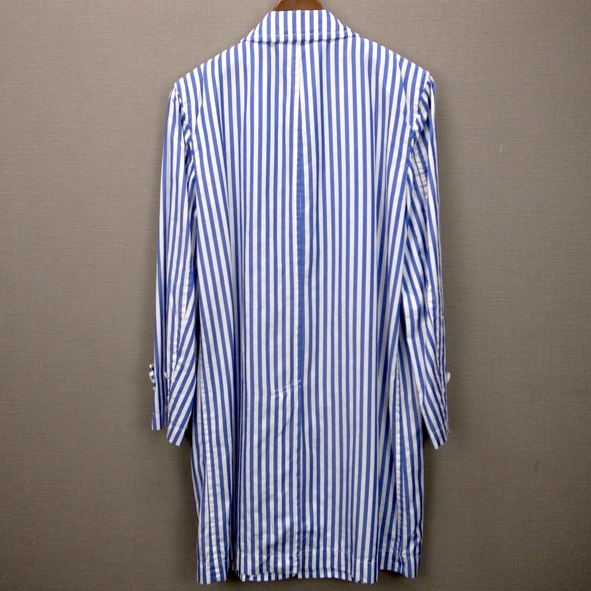 COMME des GARÇONS HOMME PLUS ストライプステンカラーコート | C