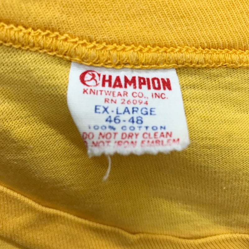 【60s】champion ランタグ　後期 Champion チャンピオン 60s 大文字ランタグ 後期 MARYLAND
