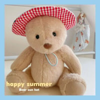 bear sunhat帽子