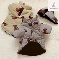 帽子付きbearダウンコート