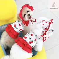 帽子付きチェリーワンピース