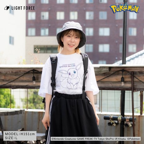 【ポケットモンスター】リフレクターTシャツ イーブイ