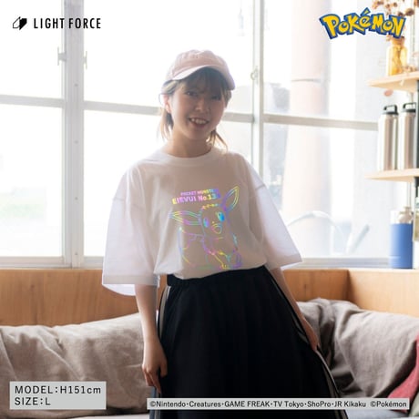【ポケットモンスター】リフレクターTシャツ イーブイ