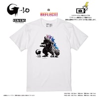 【ゴジラ-1.0】オーロラリフレクションTシャツ　白