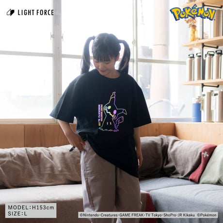 【ポケットモンスター】リフレクターTシャツ ミミッキュ