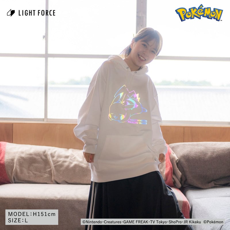ピカチュウ　パーカー　ポケモン　イルミネーション ポケットモンスター】リフレクターパーカー ピカチュウ