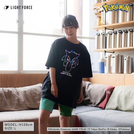 【ポケットモンスター】リフレクターTシャツ ゲンガー