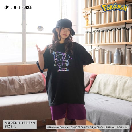 【ポケットモンスター】リフレクターTシャツ リザードン