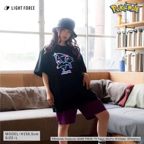 【ポケットモンスター】リフレクターTシャツ リザードン