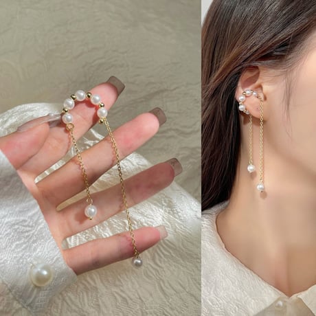 Pearl ear cuff