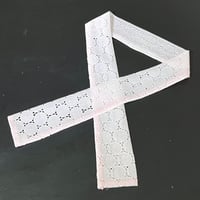 びじゅばん専用衿カバー　わつなぎレース桜ピンク