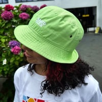 Simple Logo Bucket Hat Lime Green